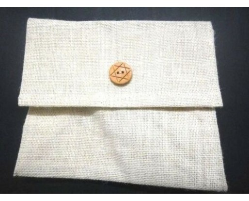 Bridesmaid Brown Burlap Jute Cosmetic Pouch Bag - Classy Fashion Wedding Gift